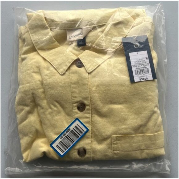 Universal Thread Women's Romper Short Sleeve Boilersuit Light Yellow Large - Picture 3 of 4